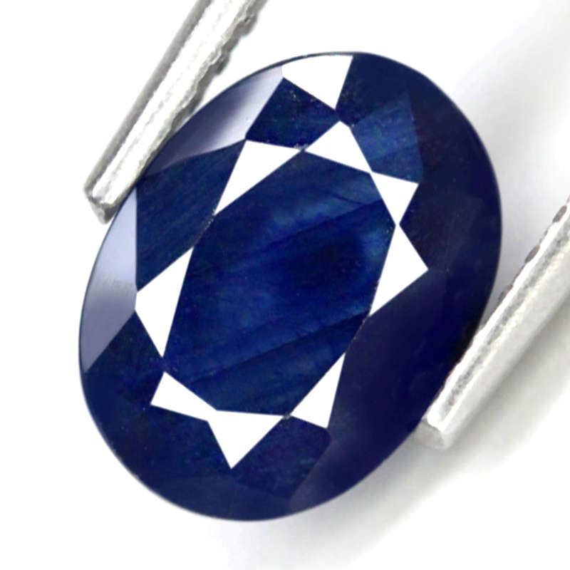 2.12Ct. Sapphire Cornflower Blue Oval Facet Heated Mozambique Natural