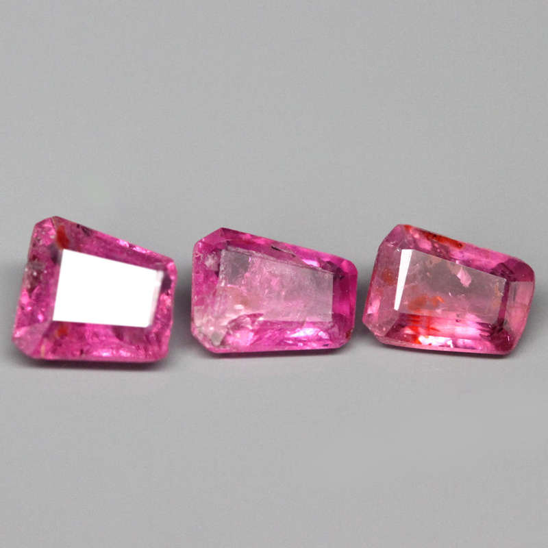 1.25Ct. Tourmaline Pink Color Fancy Facet Unheated Mozambique Natural Gemstone
