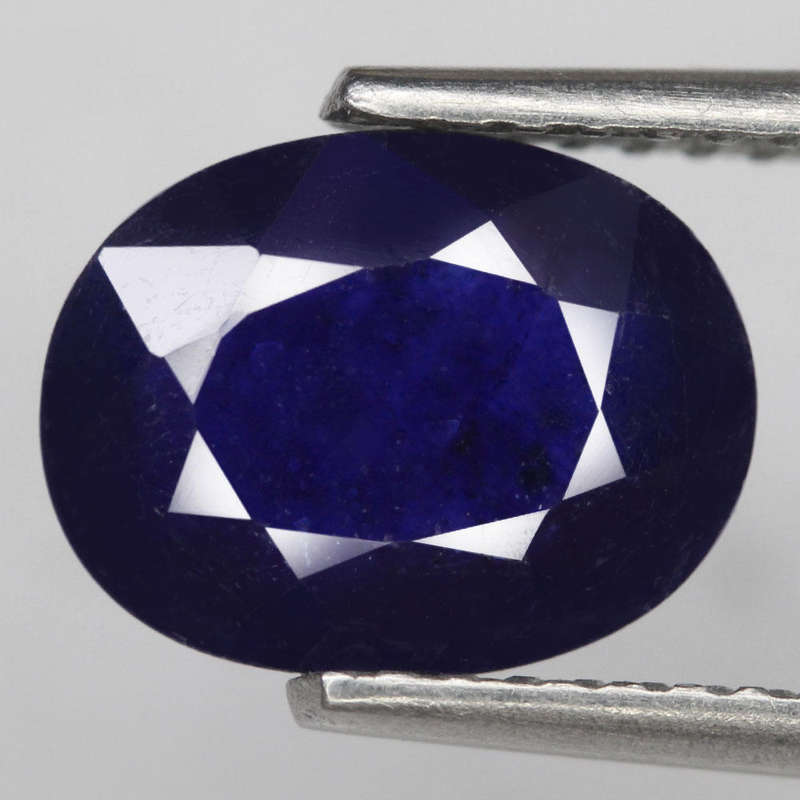 2.06Cts Sapphire Blue Oval Normal Heated  Gem Ravishing Natural Gemstone