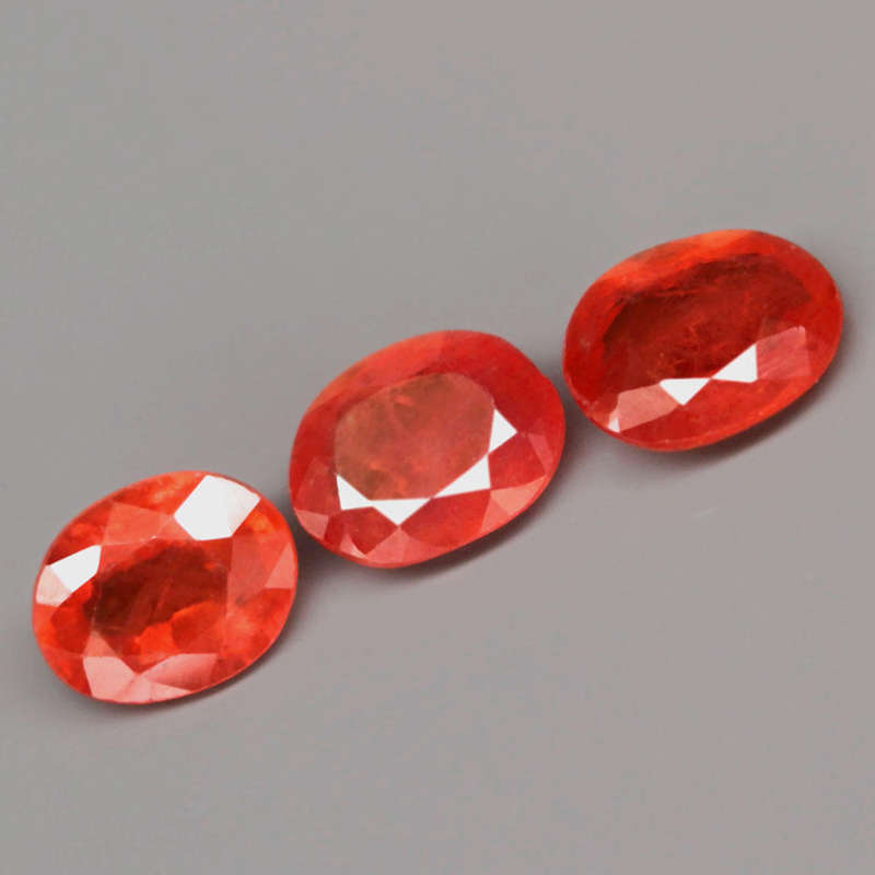 1.21Ct.  Sapphire Top Orange Oval Unheated Tanzania  Natural Gemstone