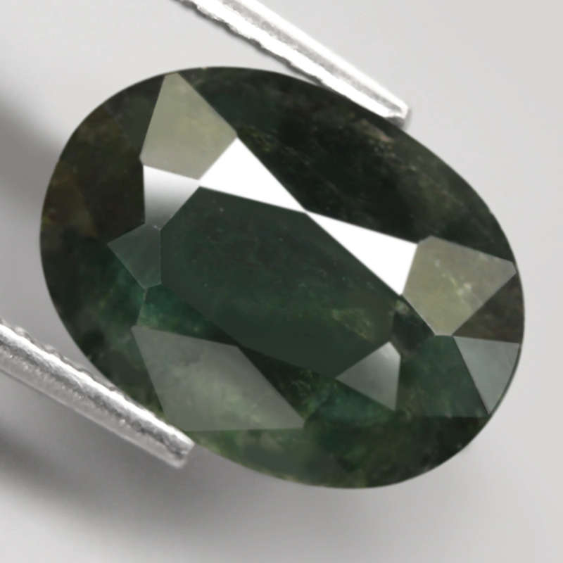 3.50Ct.  Sapphire Green Oval Normal Heated  Ravishing! Natural Gemstone