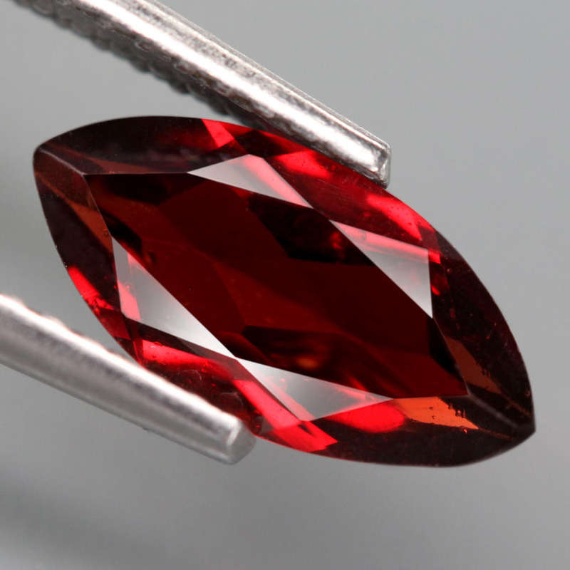1.25Ct. Spessartite Garnet Red Marquise Shape Namibia Gem Good Sparkling Natural
