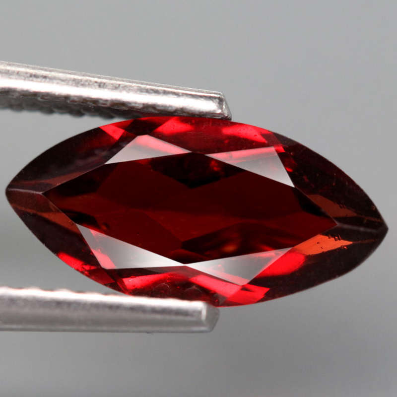 1.25Ct. Spessartite Garnet Red Marquise Shape Namibia Gem Good Sparkling Natural
