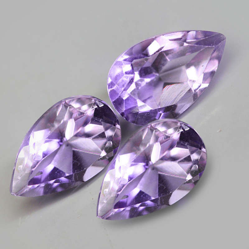 2.13Ct. Amethyst Purple Pear Cut Brazil Beautiful For Your Jewelry! Natural