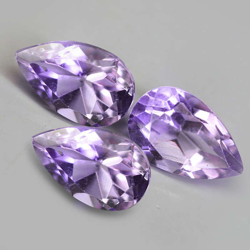 2.13Ct. Amethyst Purple Pear Cut Brazil Beautiful For Your Jewelry! Natural