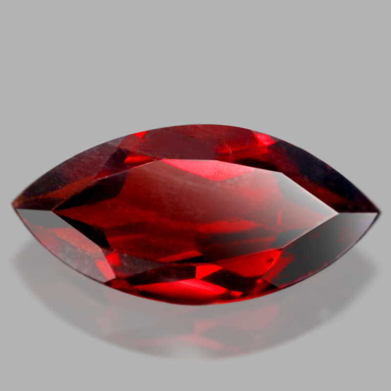 1.23Ct. Spessartite Garnet Top Red Marquise Namibia Gem Good Sparkling! Natural