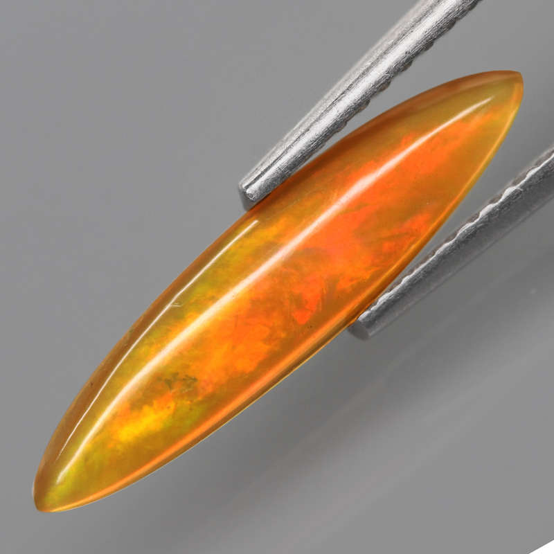 0.95Ct. Opal Marquise Cabochon Multi Colors Glittering Rainbow 3D! Ethiopian