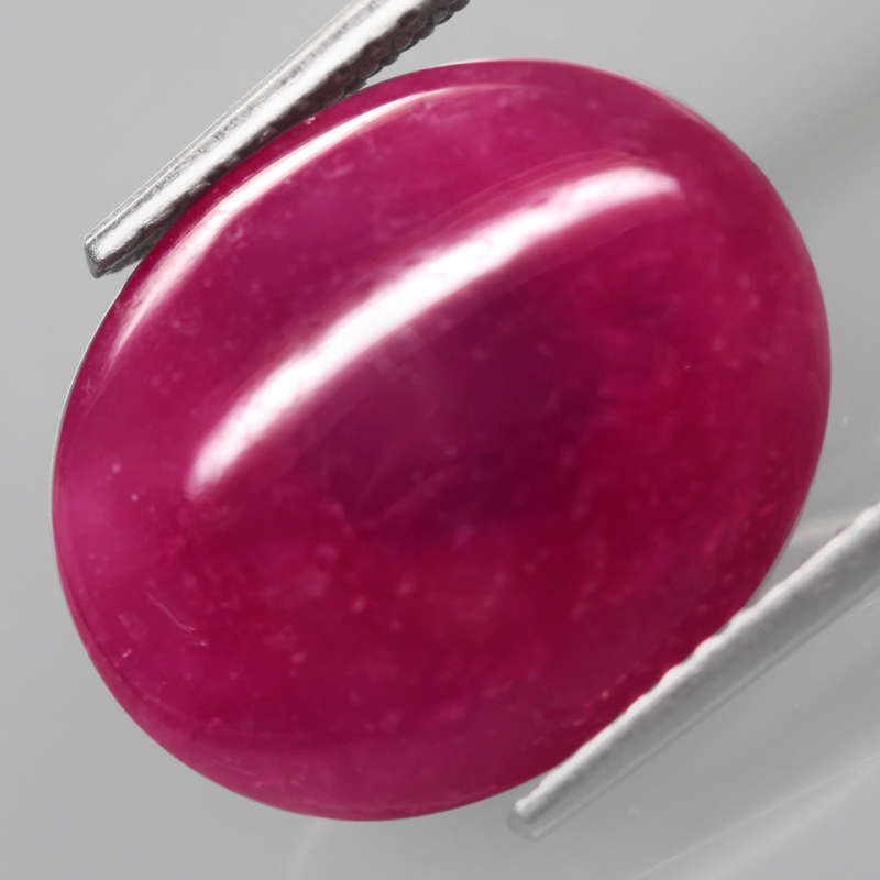 11.40Ct. Ruby Oval  Cabochon Pinkish Red Color
