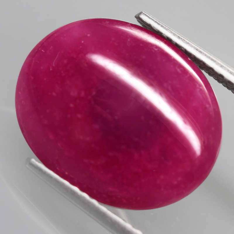 11.40Ct. Ruby Oval  Cabochon Pinkish Red Color