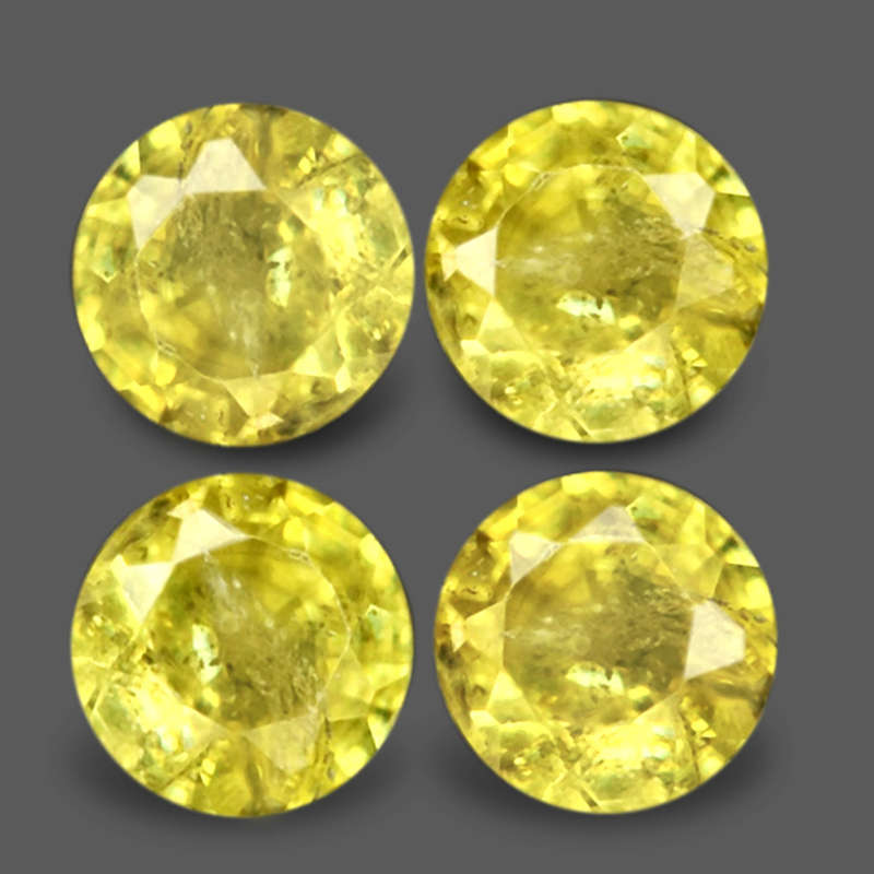 1.06Ct.   Sphene Yellowish Green Round Natural Unheated