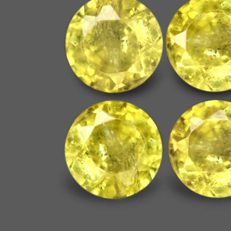 1.06Ct.   Sphene Yellowish Green Round Natural Unheated
