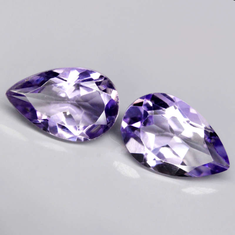 1.42Ct. Amethyst Top Purple Pear Brazil Beautiful For Your Jewelry!Natural
