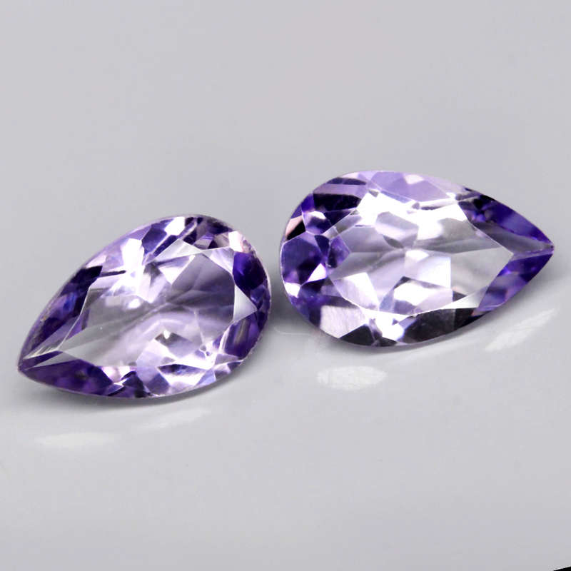 1.42Ct. Amethyst Top Purple Pear Brazil Beautiful For Your Jewelry!Natural