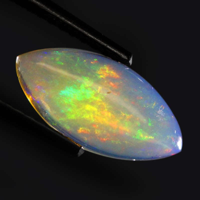 1.06Ct. Opal Marquise Cabochon Multi Colors Glittering Rainbow 3D Welo Ethiopian