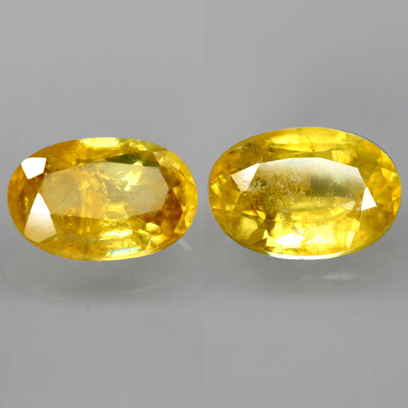 1.04Ct.  Sphene Yellowish Green Oval