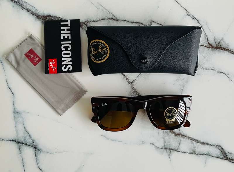 Ray-Ban  Mega Wayfarer RB0840S  Havana Brown Sunglasses Original