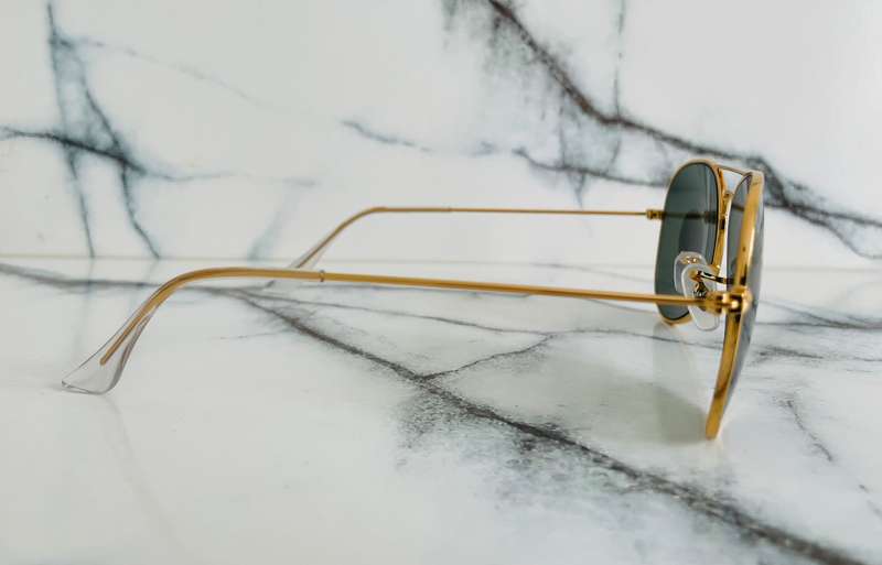 Ray-Ban Classic Aviator Sunglasses  RB3025 Gold/Green Lense