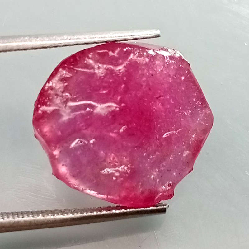 11.75Ct. Ruby Purplish Red Rough Heated From Mine Madagascar Natural Gemstone