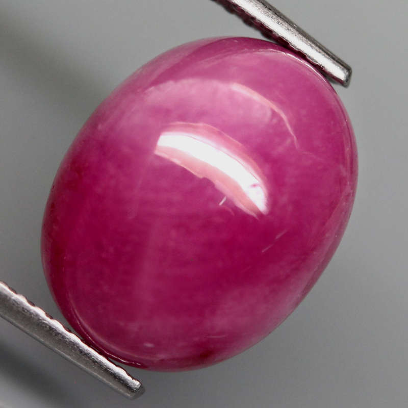 9.38Ct.  Ruby Reddish Pink Oval Cabochon Winza,Tanzania Ravishing! Normal Heated