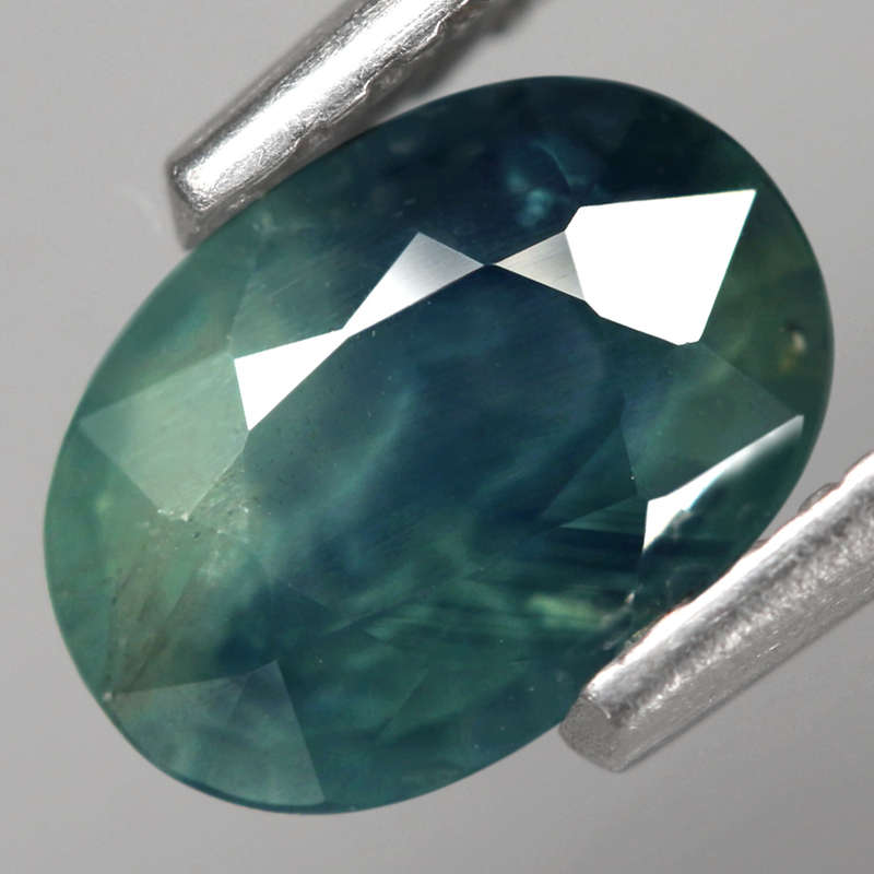 1.03Ct. Sapphire Greenish Blue Oval Australia Big Gem! Ravishing! Normal Heated