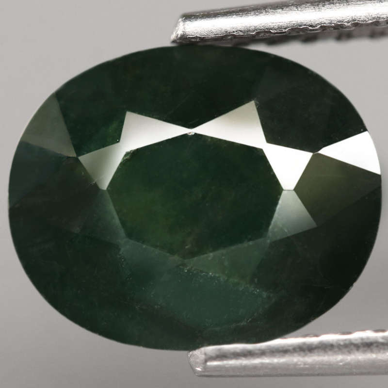 2.08Ct.  Sapphire  Green Oval Australia Ravishing!Normal Heated Gemstone