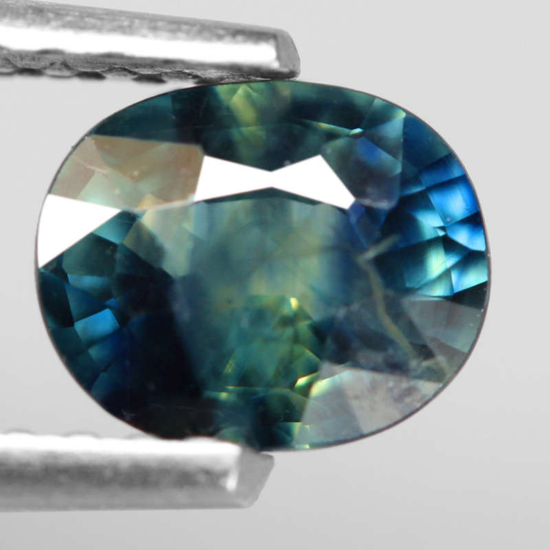 0.82Ct. Sapphire Greenish Blue Oval Shape Australia Gem Ravishing Normal Heated