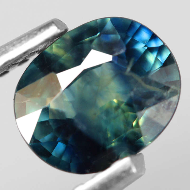 0.82Ct. Sapphire Greenish Blue Oval Shape Australia Gem Ravishing Normal Heated