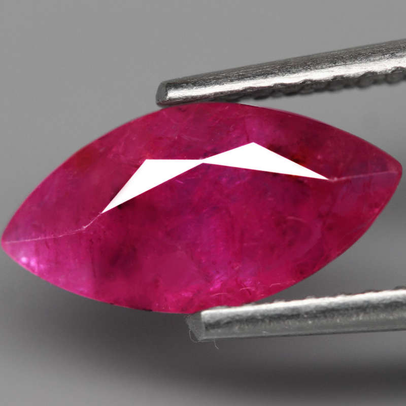 1.10Ct.  Ruby Pinkish Red Marquise Tanzania Gem Ravishing!Normal Heated Gemstone