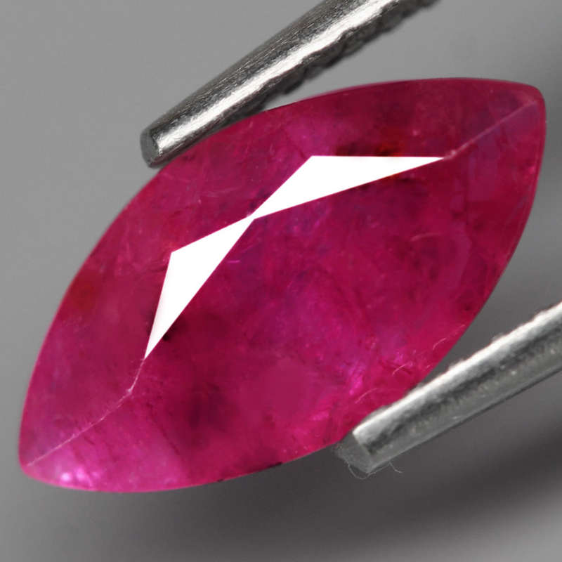 1.10Ct.  Ruby Pinkish Red Marquise Tanzania Gem Ravishing!Normal Heated Gemstone