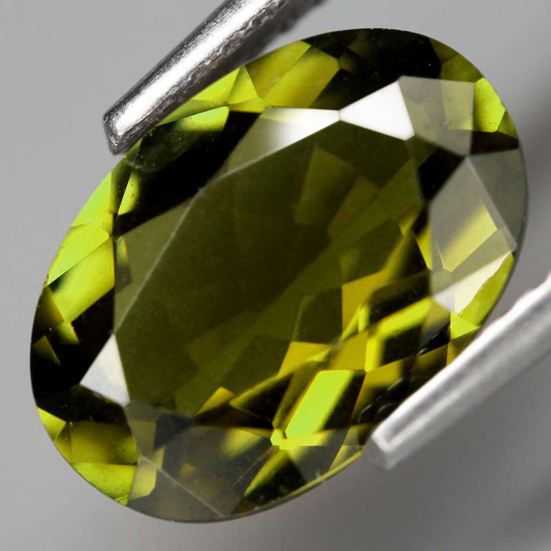 2.07Ct. Tourmaline Green Oval Mozambique Big Gem Ravishing! Unheated Gemstone