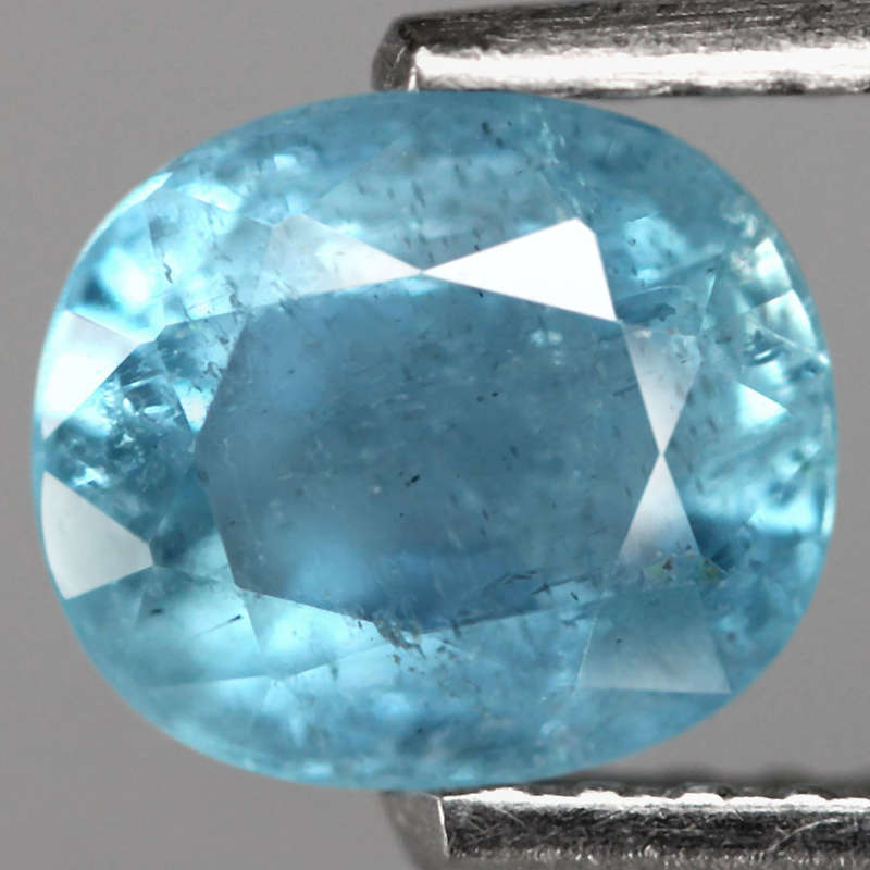 0.81Ct. Aquamarine Sea Blue Oval Brazil Precious Gem Ravishing!Unheated Natural