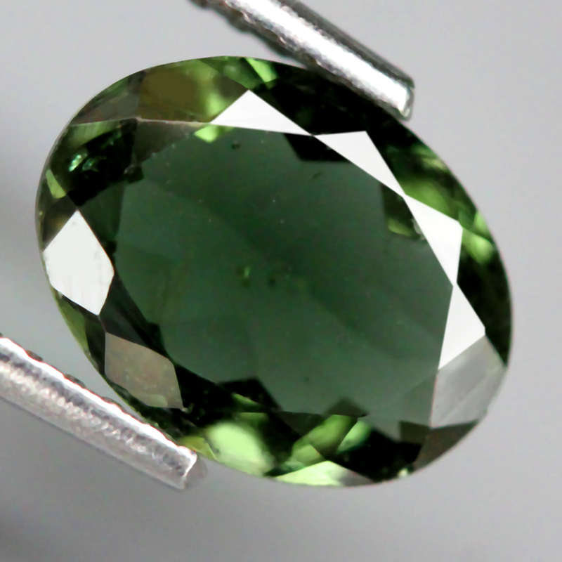 1.22Ct.Tourmaline Green Oval Mozambique Precious Gem Luxurious Untreated Natural
