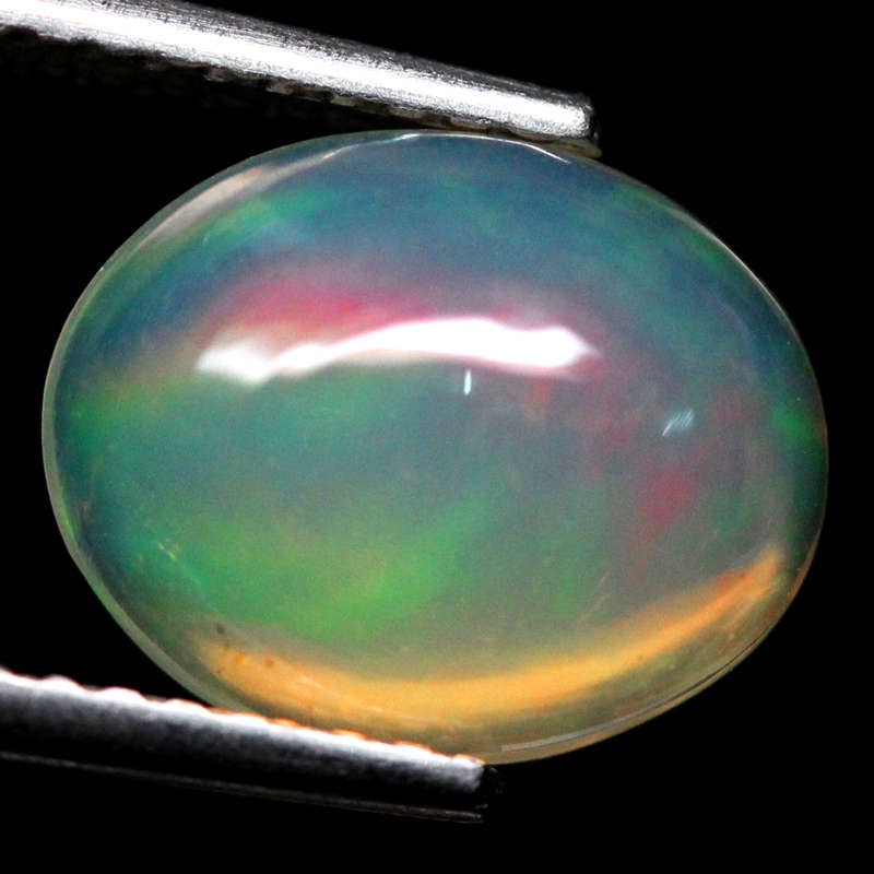 1.78Ct. Opal Yellow Oval Cabochon Welo, Ethiopian Untreated Natural