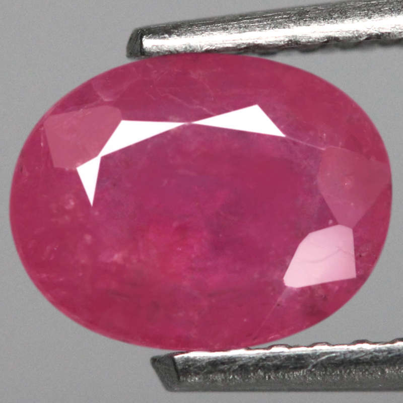 1.10Ct.  Ruby Pinkish Red Oval **Winza,Tanzania** Good Color! Normal Heated Natural