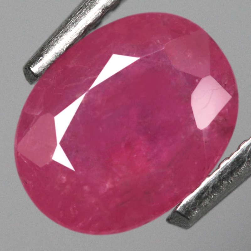 1.10Ct.  Ruby Pinkish Red Oval **Winza,Tanzania** Good Color! Normal Heated Natural