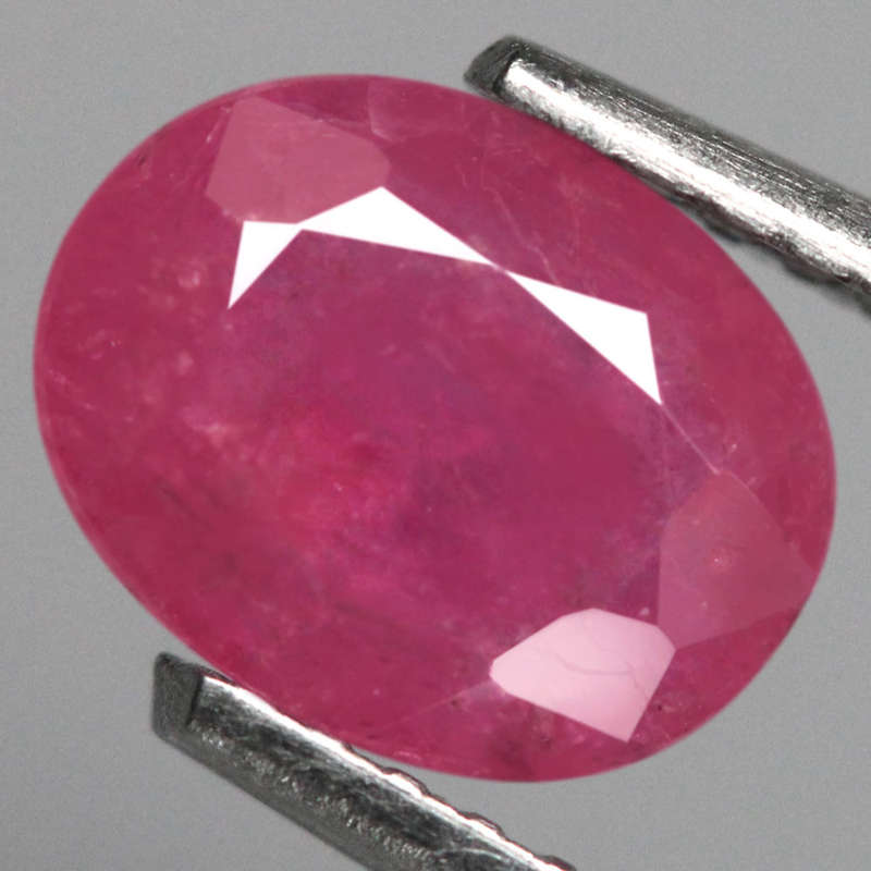 1.10Ct.  Ruby Pinkish Red Oval **Winza,Tanzania** Good Color! Normal Heated Natural