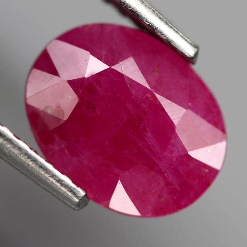 1.62Ct. Ruby Pinkish Red Oval Tanzania Gem Ravishing! Normal Heated Gemstone