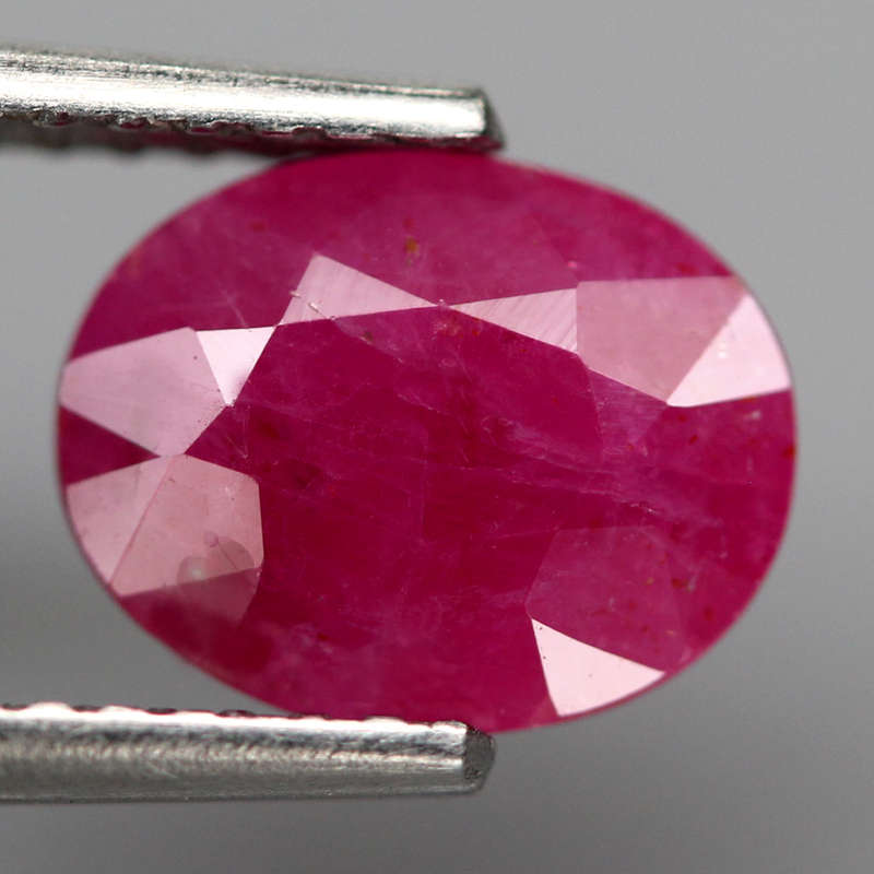 1.62Ct. Ruby Pinkish Red Oval Tanzania Gem Ravishing! Normal Heated Gemstone