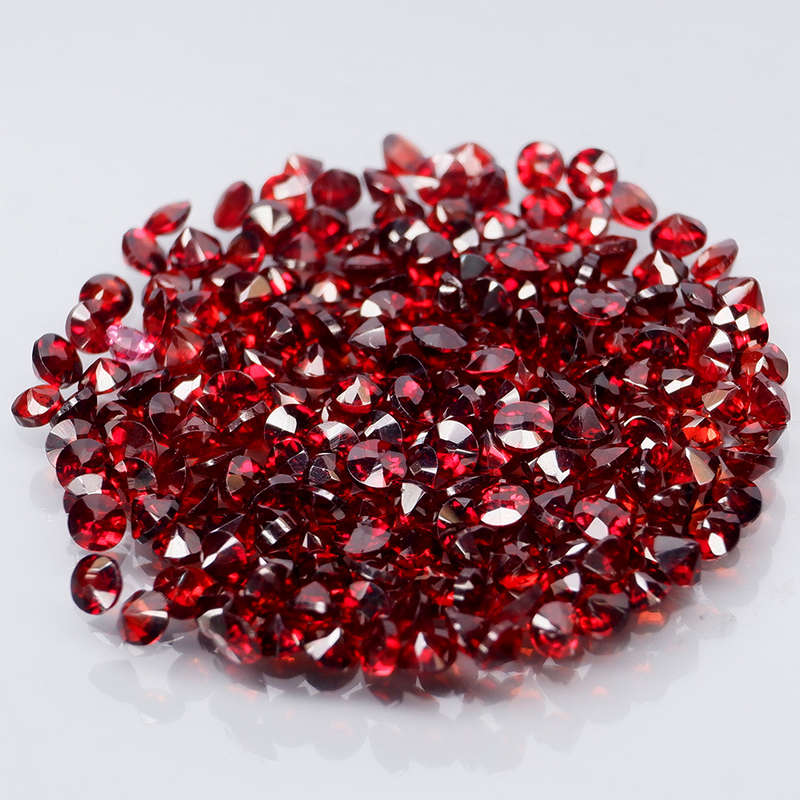 Red Mozambique Garnet 1Pcs/0.028Ct.Round 1.7 mm.Outstanding! Natural