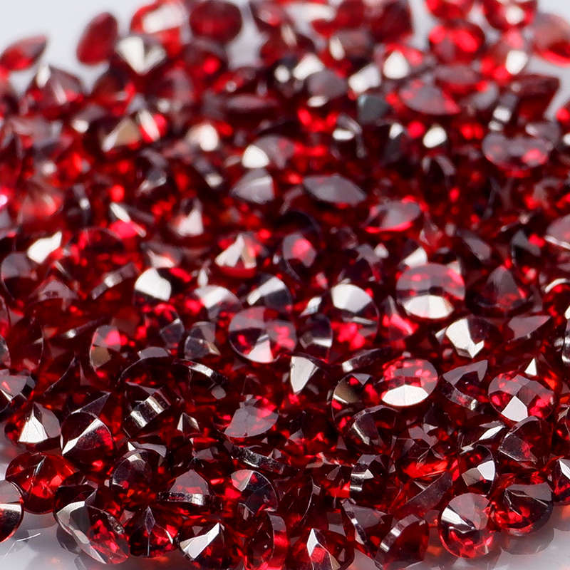 Red Mozambique Garnet 1Pcs/0.028Ct.Round 1.7 mm.Outstanding! Natural