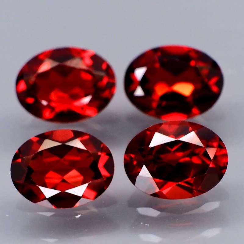 Red Mozambique Garnet Oval 1Pcs/1.51Ct 8x6 mm.Attractive Color! Natural  Africa