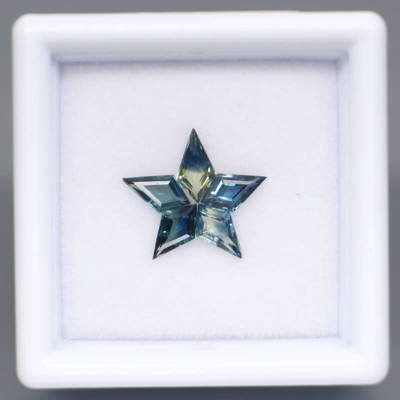 Blue Green Sapphire Fancy Shape 5.5x3 to 6x3mm.Natural  Australia 5Pcs/0.98Ct.Heated only