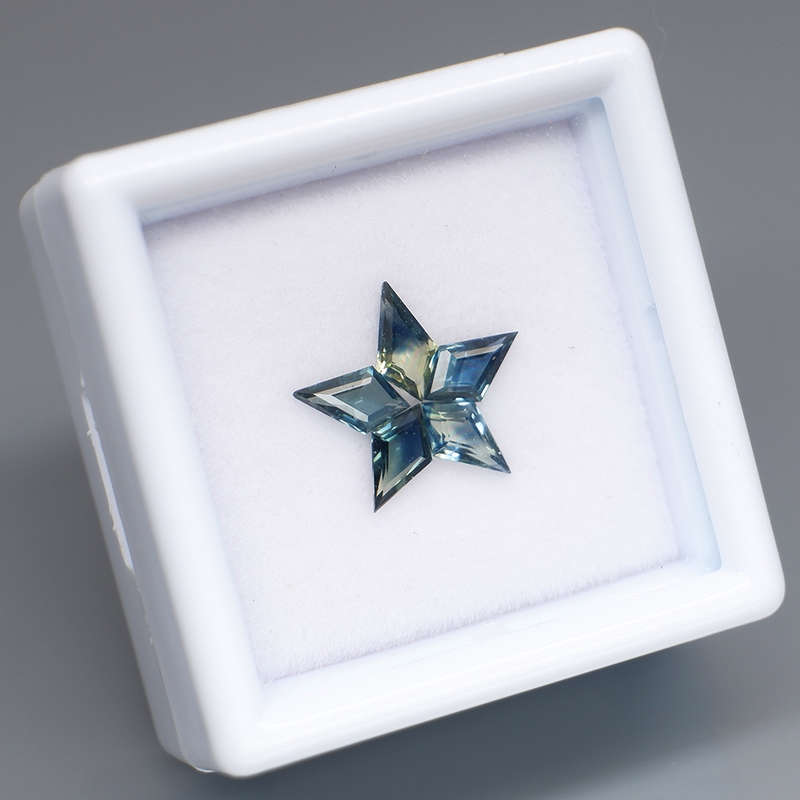 Blue Green Sapphire Fancy Shape 5.5x3 to 6x3mm.Natural  Australia 5Pcs/0.98Ct.Heated only