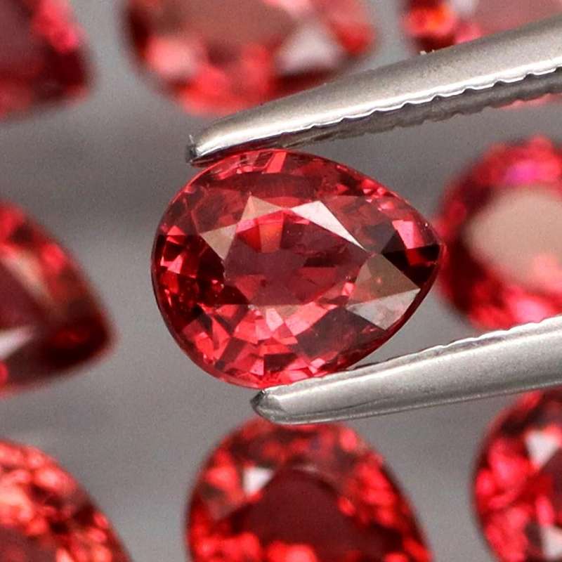 Cherry Red Rhodolite Garnet Pear Shape 1Pcs/0.55Ct. 5.5x4mm.Natural Africa