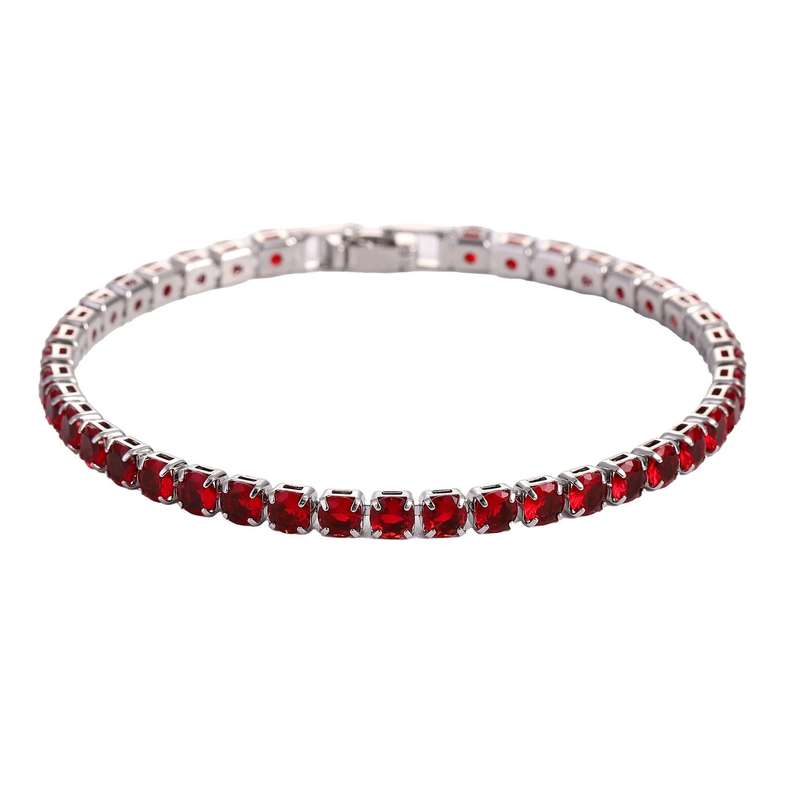 Tennis Bracelets 4mm Iced Out Chain Crystal Bracelet For Women  Detail:      Type: Tennis Bracelets