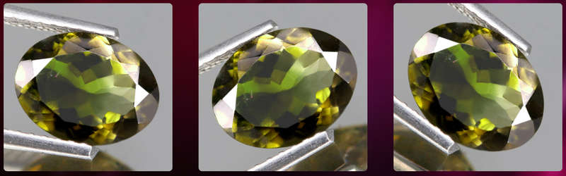 1.35Ct. Tourmaline Green Oval Mozambique Precious Gem Ravishing Colour Natural