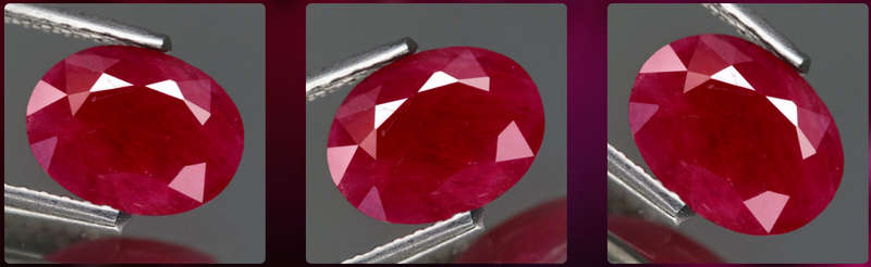 1.24Ct.  Ruby Top Red Oval Winza,Tanzania Ravishing Colour Normal Heated Natural