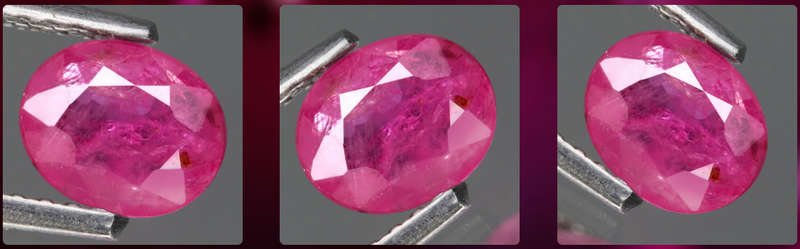 0.75Ct.  Ruby Reddish Pink Oval Winza,Tanzania Ravishing ! Normal Heated Natural