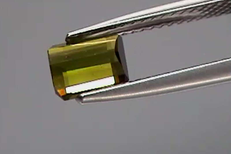 1.07Ct.  Tourmaline Green Mozambique Perfect Shape Natural