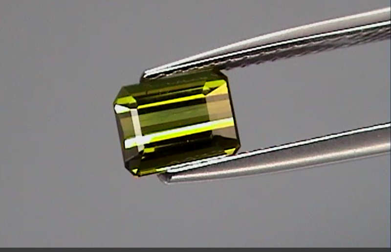 1.07Ct.  Tourmaline Green Mozambique Perfect Shape Natural